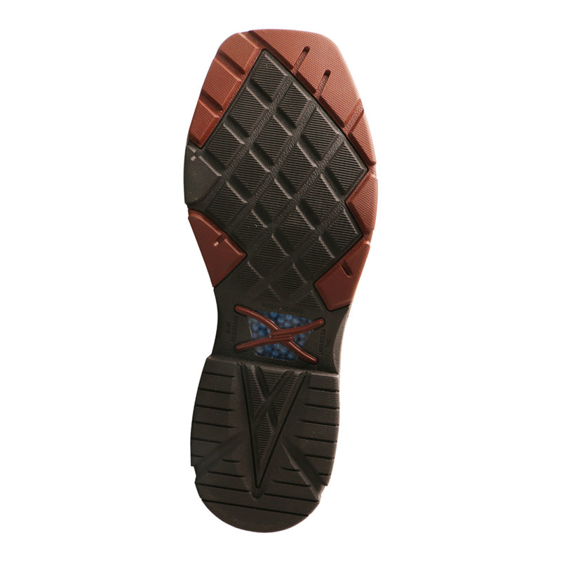 Twisted X MXB0002 Men's Charcoal Grey Western Work Boots - WS Toe, CellStretch, Slip-Resistant