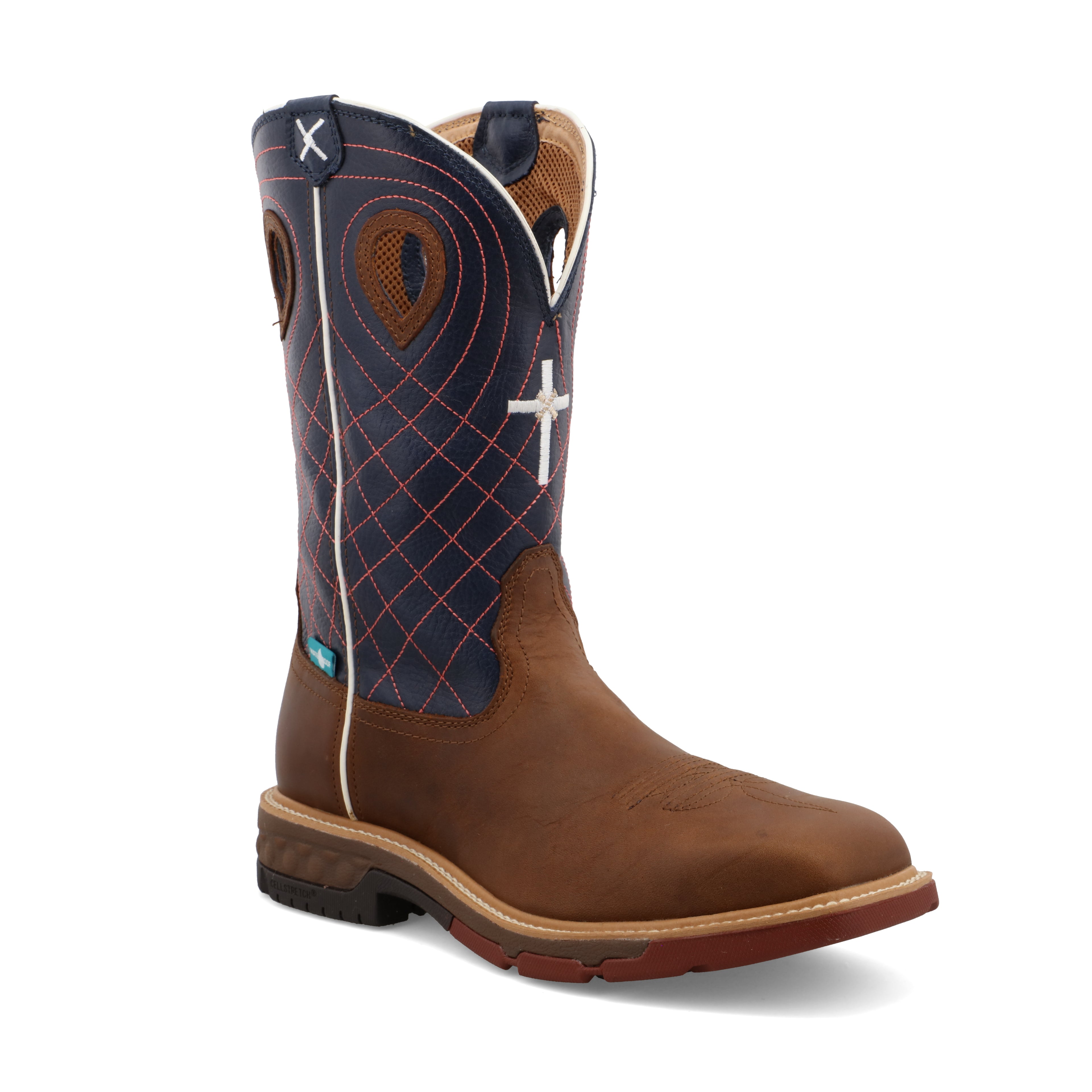 Twisted X MXBAW01 Men's Brown Full-Grain Waterproof Western Work Boots - Alloy Safety Toe