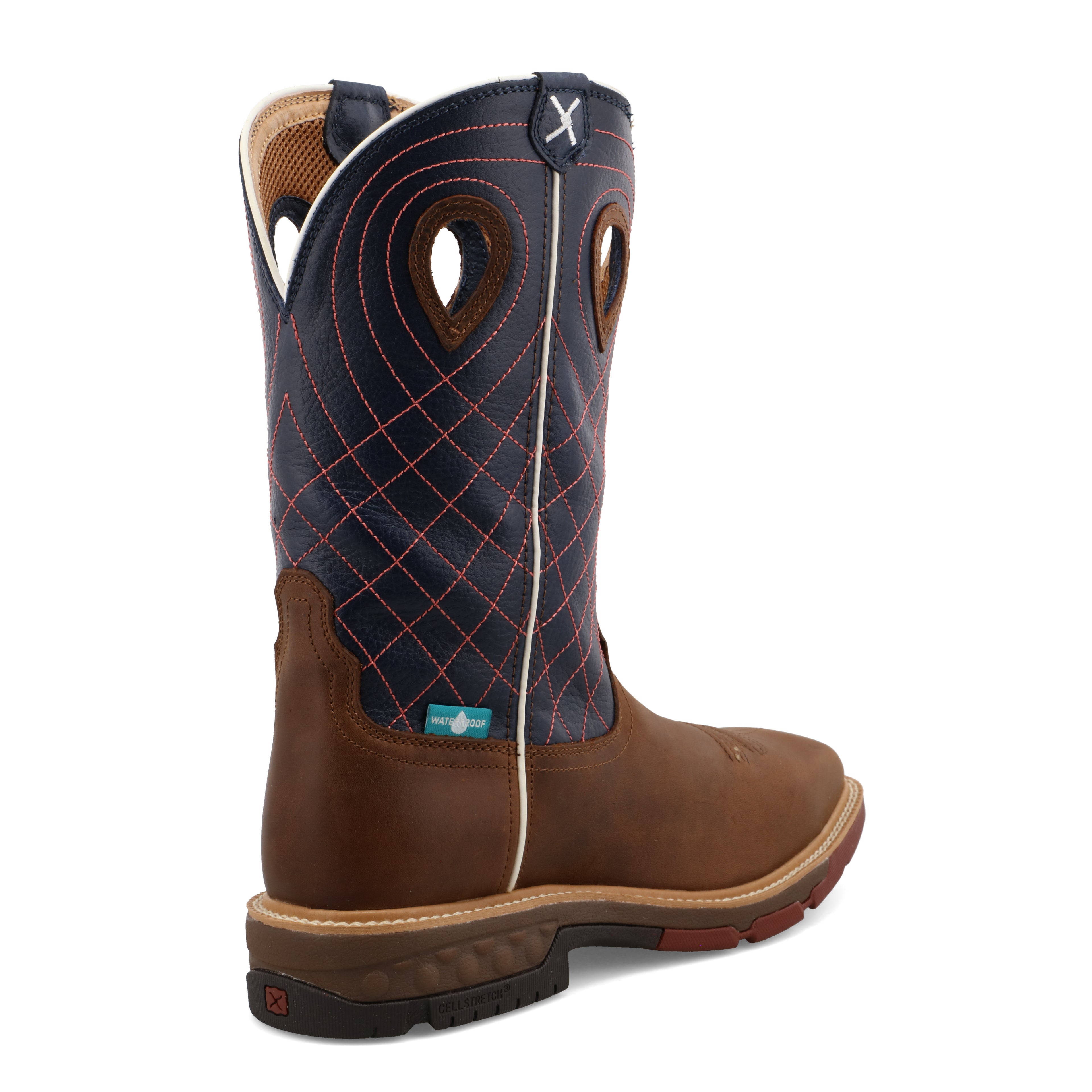 Twisted X MXBAW01 Men's Brown Full-Grain Waterproof Western Work Boots - Alloy Safety Toe