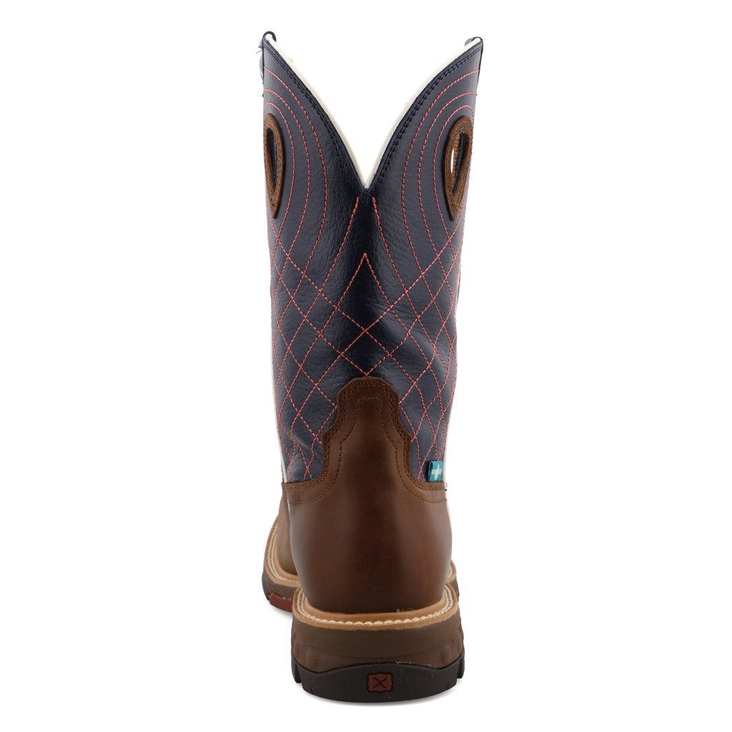 Twisted X MXBAW01 Men's Brown Full-Grain Waterproof Western Work Boots - Alloy Safety Toe