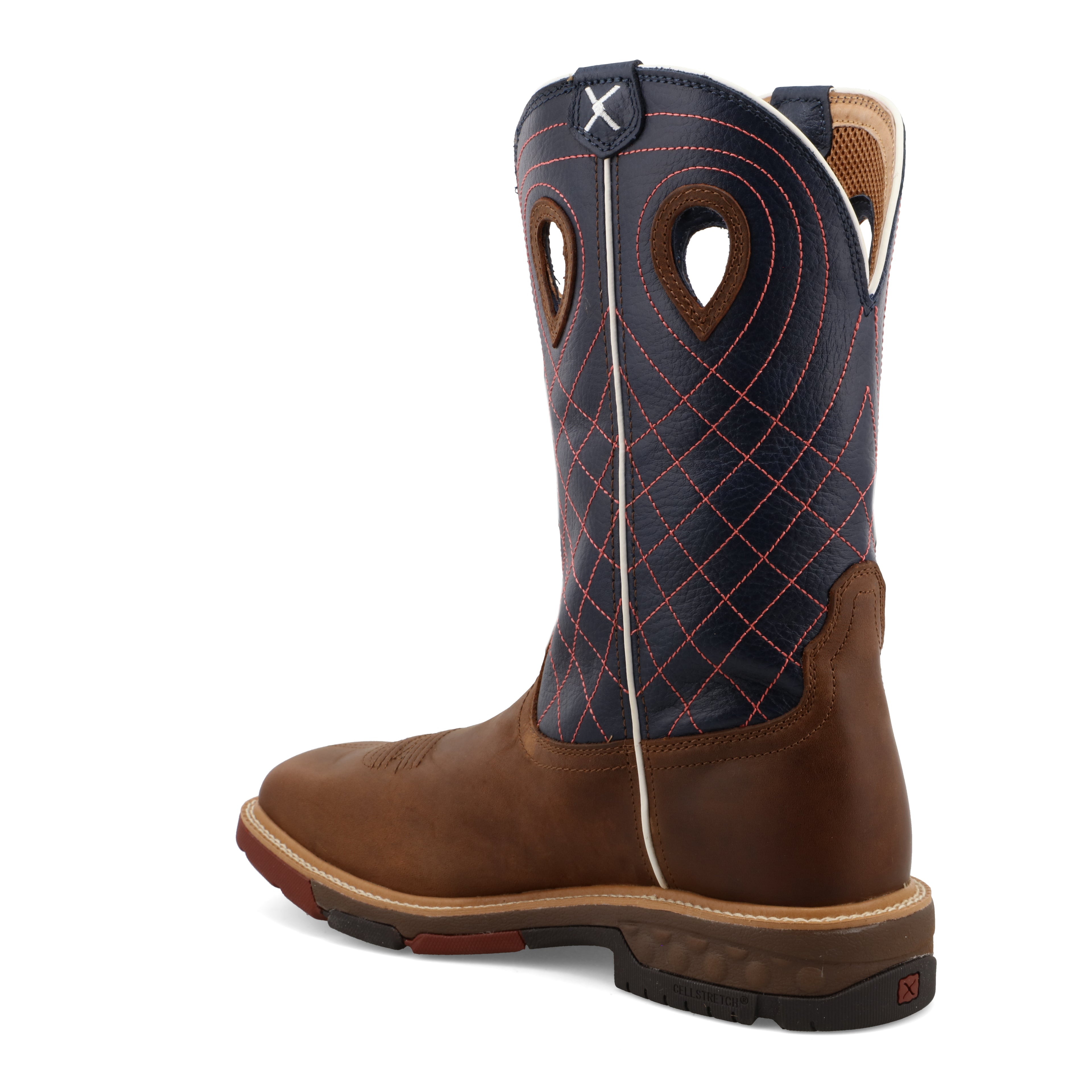 Twisted X MXBAW01 Men's Brown Full-Grain Waterproof Western Work Boots - Alloy Safety Toe