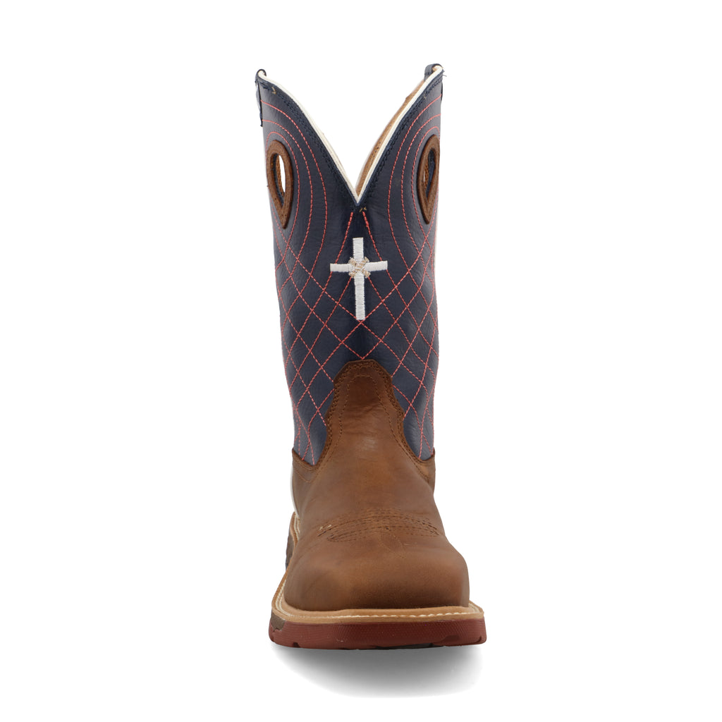 Twisted X MXBAW01 Men's Brown Full-Grain Waterproof Western Work Boots - Alloy Safety Toe