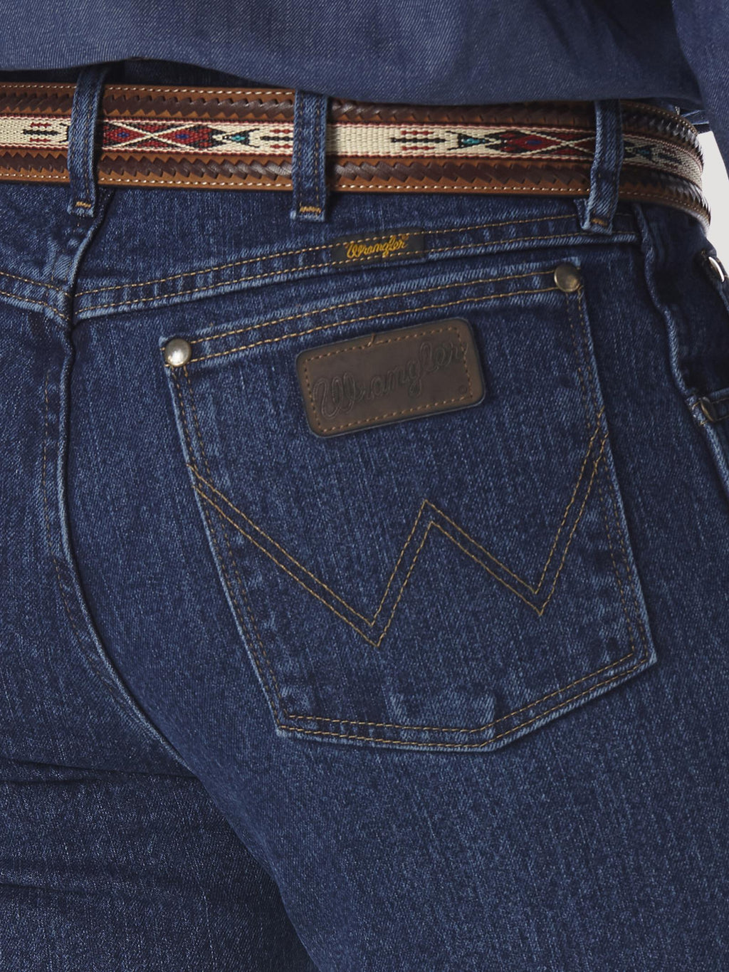 Wrangler 47MACMS Men's Premium Performance Cowboy Cut Jeans  Mid Stone, Cotton, Durable Denim