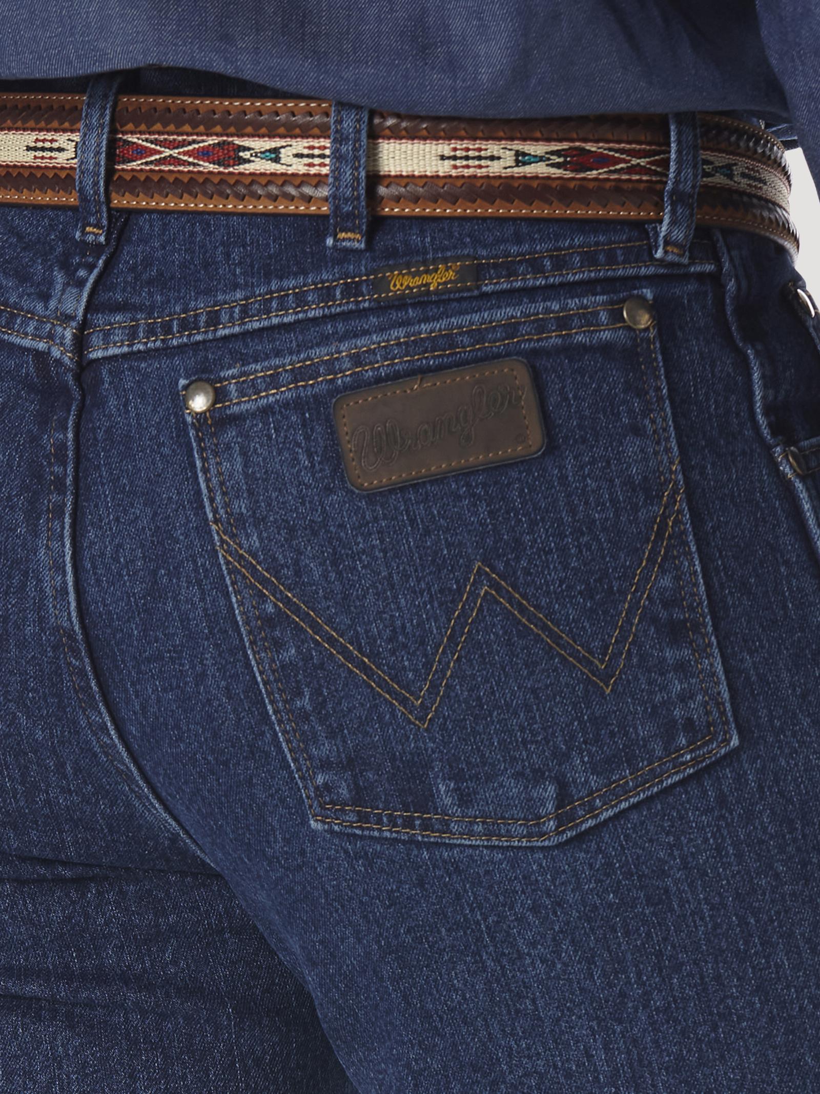 Wrangler 47MACMS Men's Premium Performance Cowboy Cut Jeans  Mid Stone, Cotton, Durable Denim