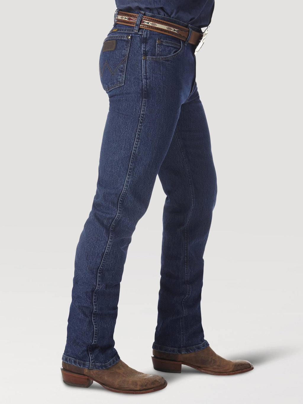 Wrangler 47MACMS Men's Premium Performance Cowboy Cut Jeans  Mid Stone, Cotton, Durable Denim