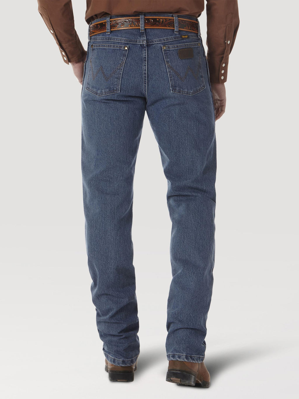 Wrangler 47MACMT Men's Premium Performance Regular Fit Cowboy Cut Jeans  Mid Tint, Cotton Denim