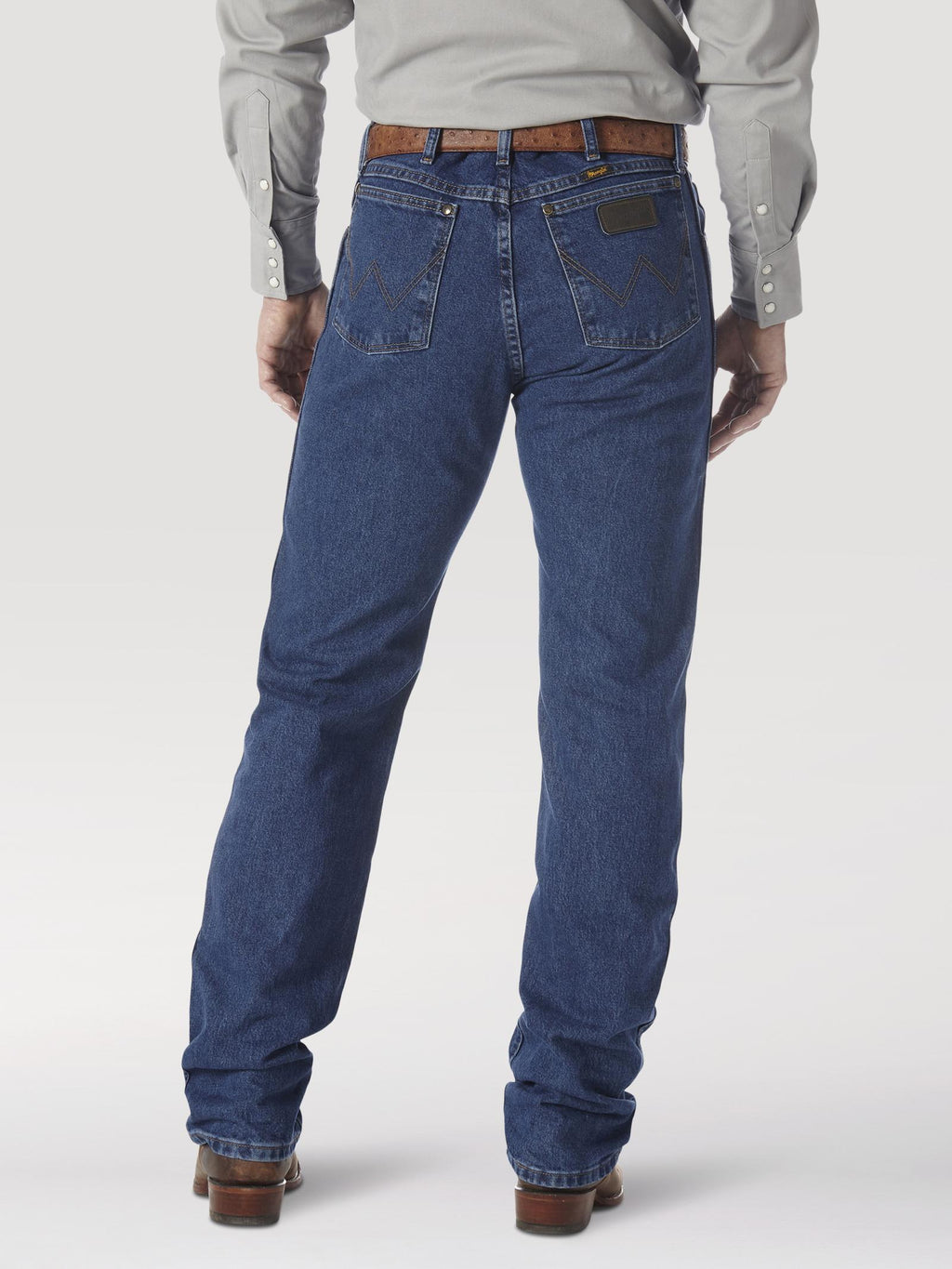 Wrangler 47MWZDS Men's Dark Stone Premium Cowboy Cut Jeans  Regular Fit