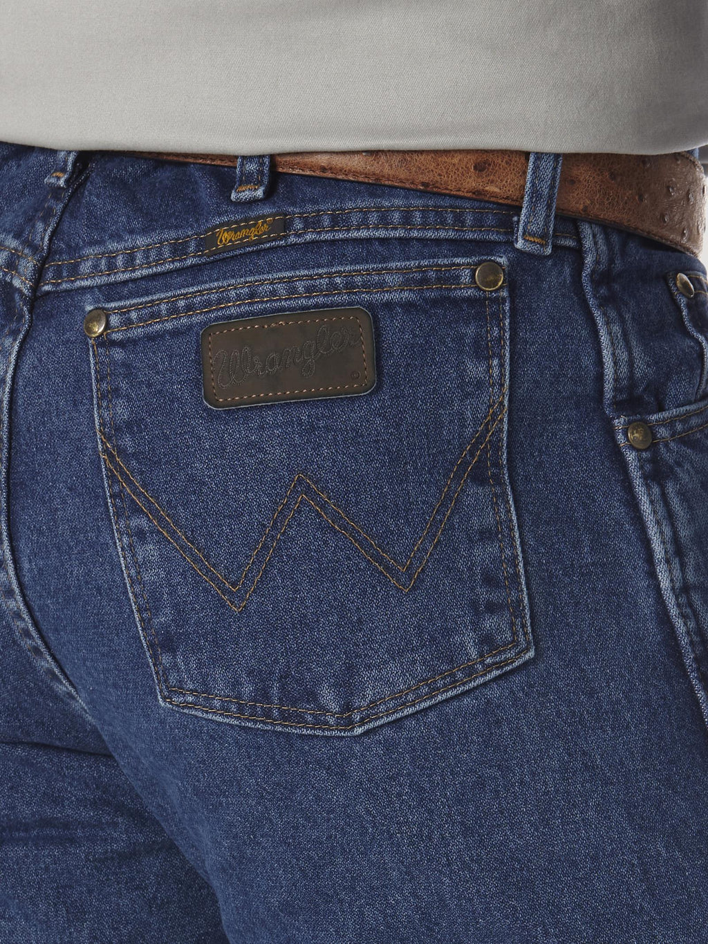 Wrangler 47MWZDS Men's Dark Stone Premium Cowboy Cut Jeans  Regular Fit