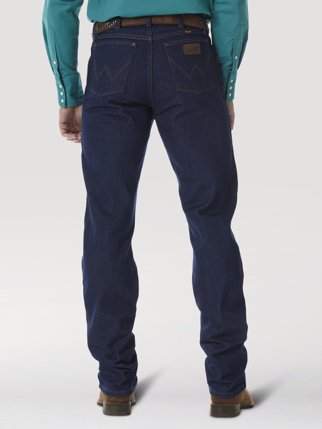 Wrangler 47MWZPW Men's Premium Performance Prewashed Cowboy Cut Jeans, Regular Fit, Cotton Denim