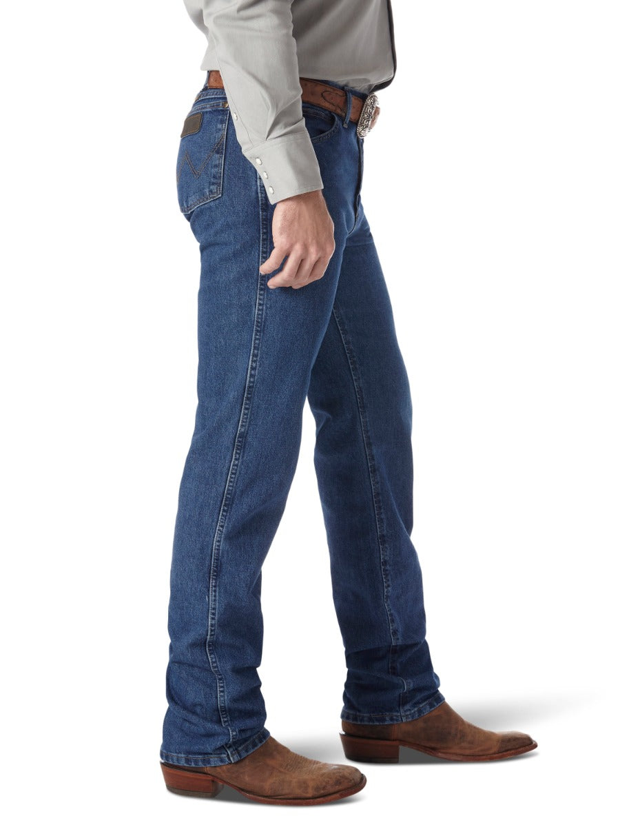 Wrangler 47MWZDS Men's Dark Stone Premium Cowboy Cut Jeans  Regular Fit