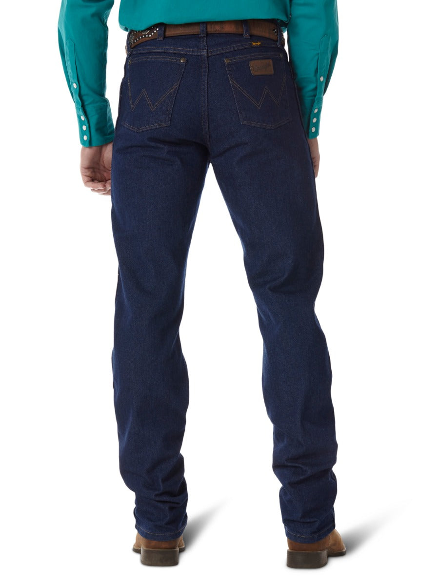 Wrangler 47MWZPW Men's Premium Performance Prewashed Cowboy Cut Jeans, Regular Fit, Cotton Denim