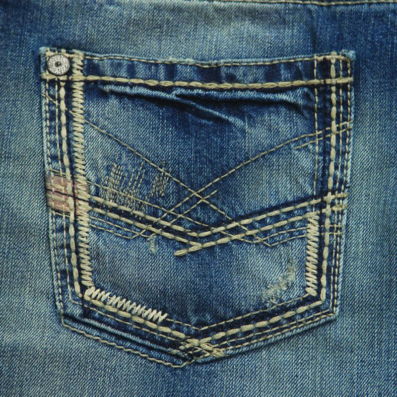 Ariat 10012703 Men's M5 Gambler Slim Fit Stackable Straight Leg Jeans - Medium Wash Denim