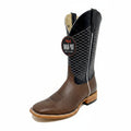 Top Hand HP8009 Men's Kango Tobac Smooth Ostrich Cowboy Boots  Black Shaft, DB Toe