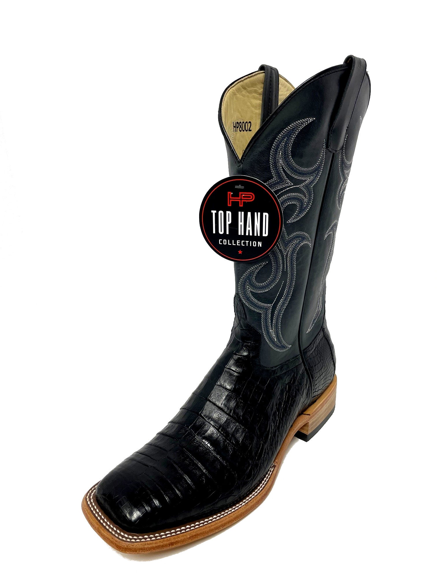 Top Hand HP8002 Men's Black Caiman Cowboy Boots – Tener's Western