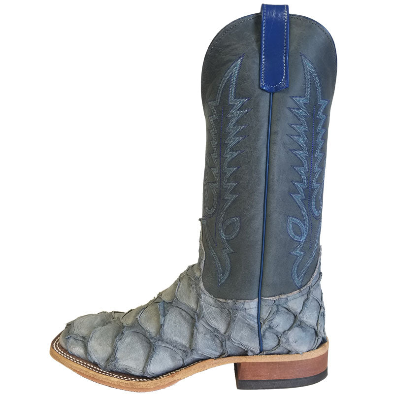 Anderson Bean 323379 Men's Western Boots, Titan Blue Big Bass, Castlerock Buffamonte, DB Toe
