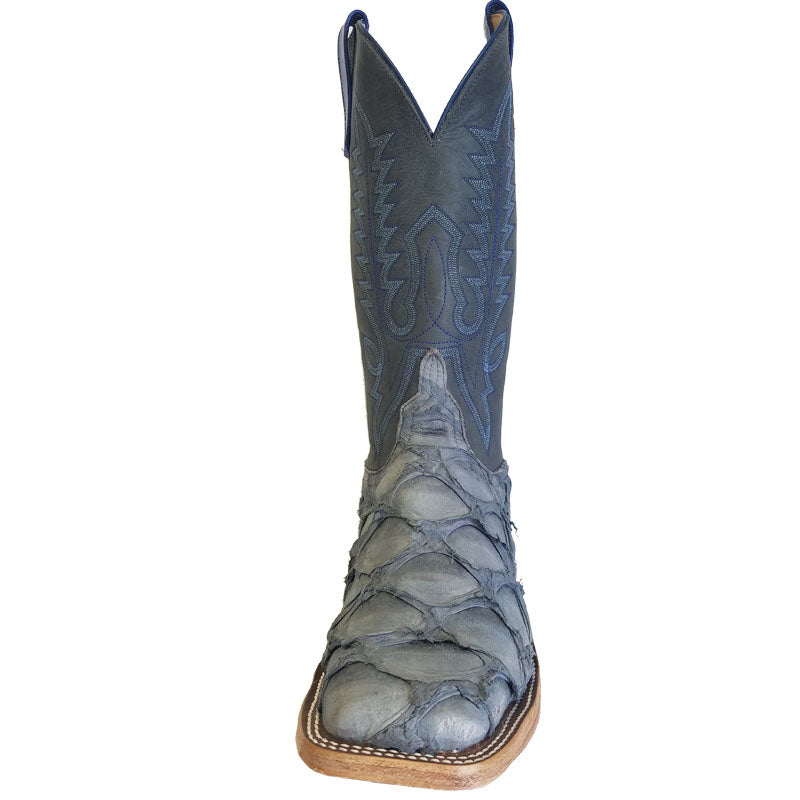 Anderson Bean 323379 Men's Western Boots, Titan Blue Big Bass, Castlerock Buffamonte, DB Toe
