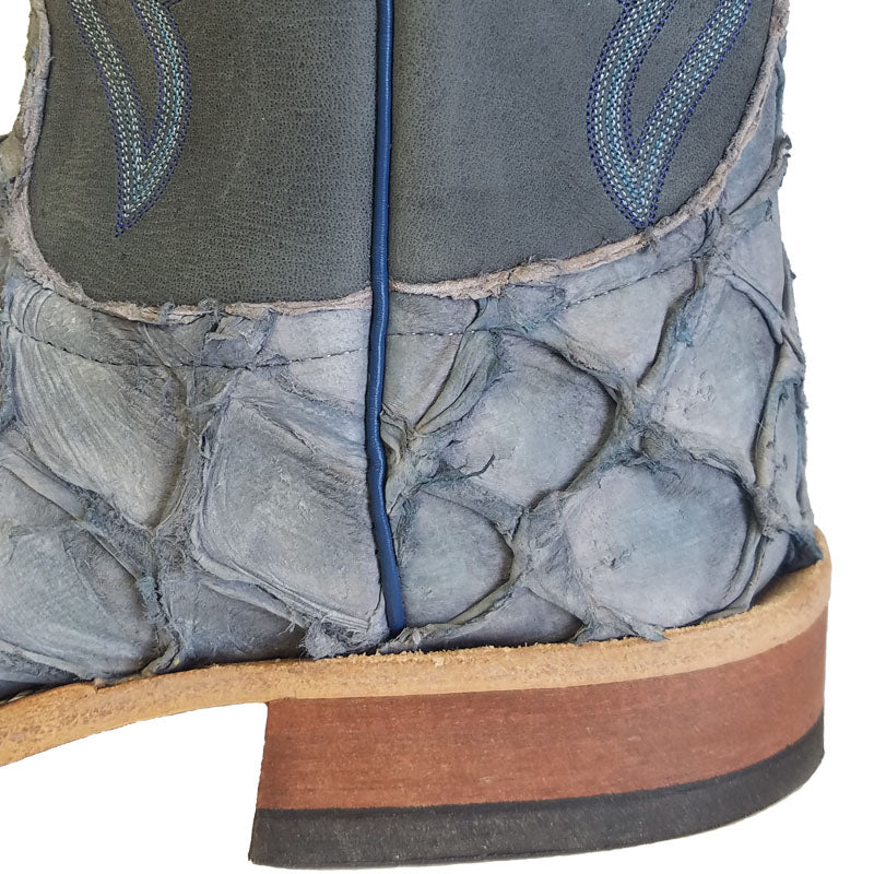 Anderson Bean 323379 Men's Western Boots, Titan Blue Big Bass, Castlerock Buffamonte, DB Toe