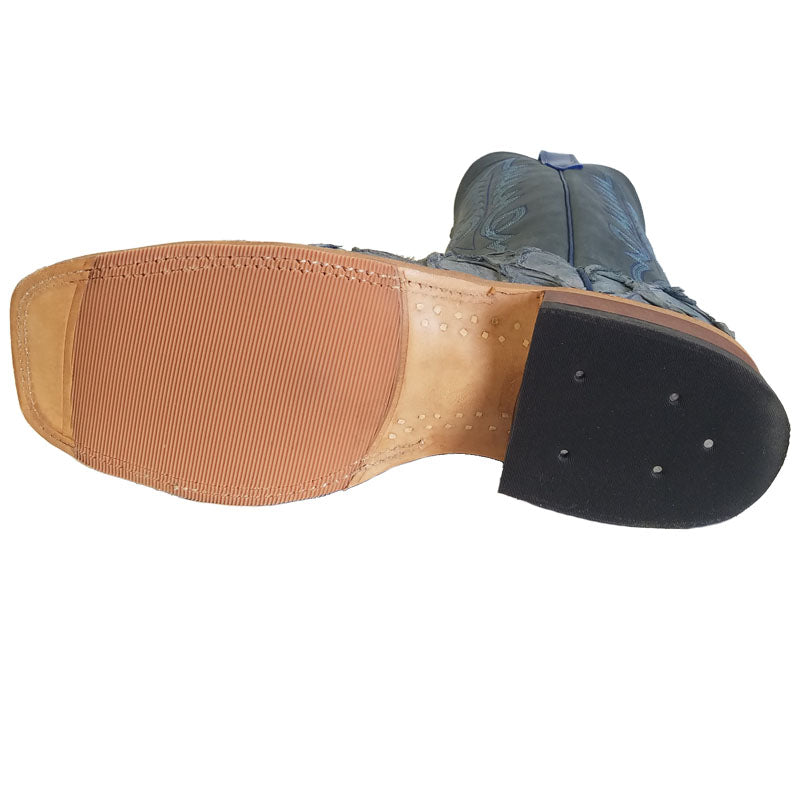 Anderson Bean 323379 Men's Western Boots, Titan Blue Big Bass, Castlerock Buffamonte, DB Toe