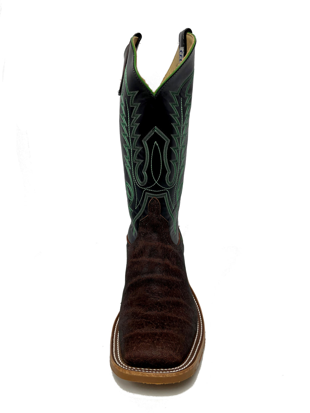 Anderson Bean S3013 Men's Western Boots, Bark Vintage Elephant, DB Toe, Rubber Sole, Handmade TX