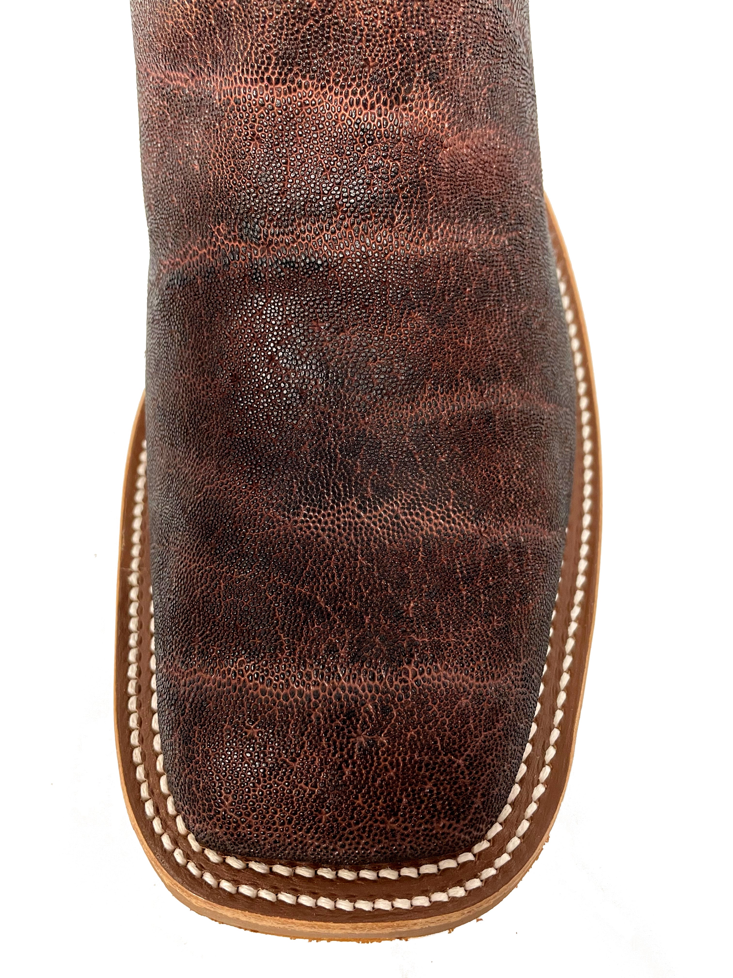 Anderson Bean S3013 Men's Western Boots, Bark Vintage Elephant, DB Toe, Rubber Sole, Handmade TX