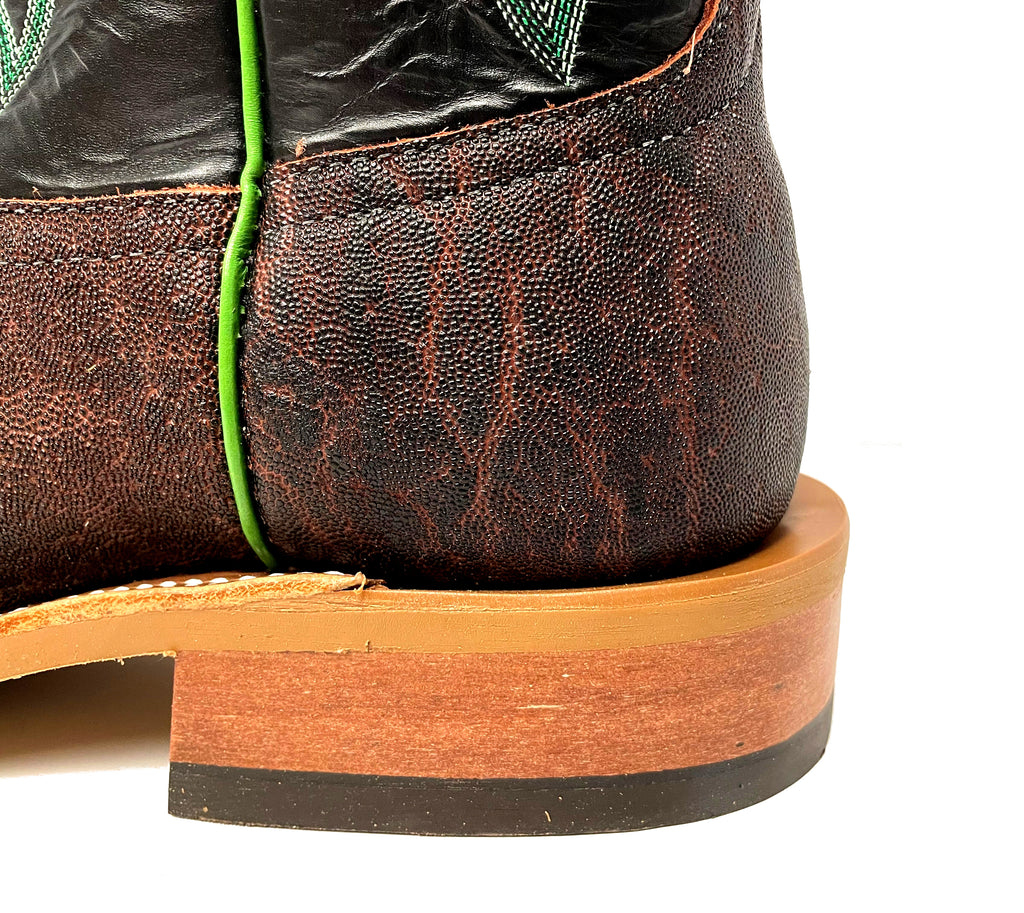 Anderson Bean S3013 Men's Western Boots, Bark Vintage Elephant, DB Toe, Rubber Sole, Handmade TX