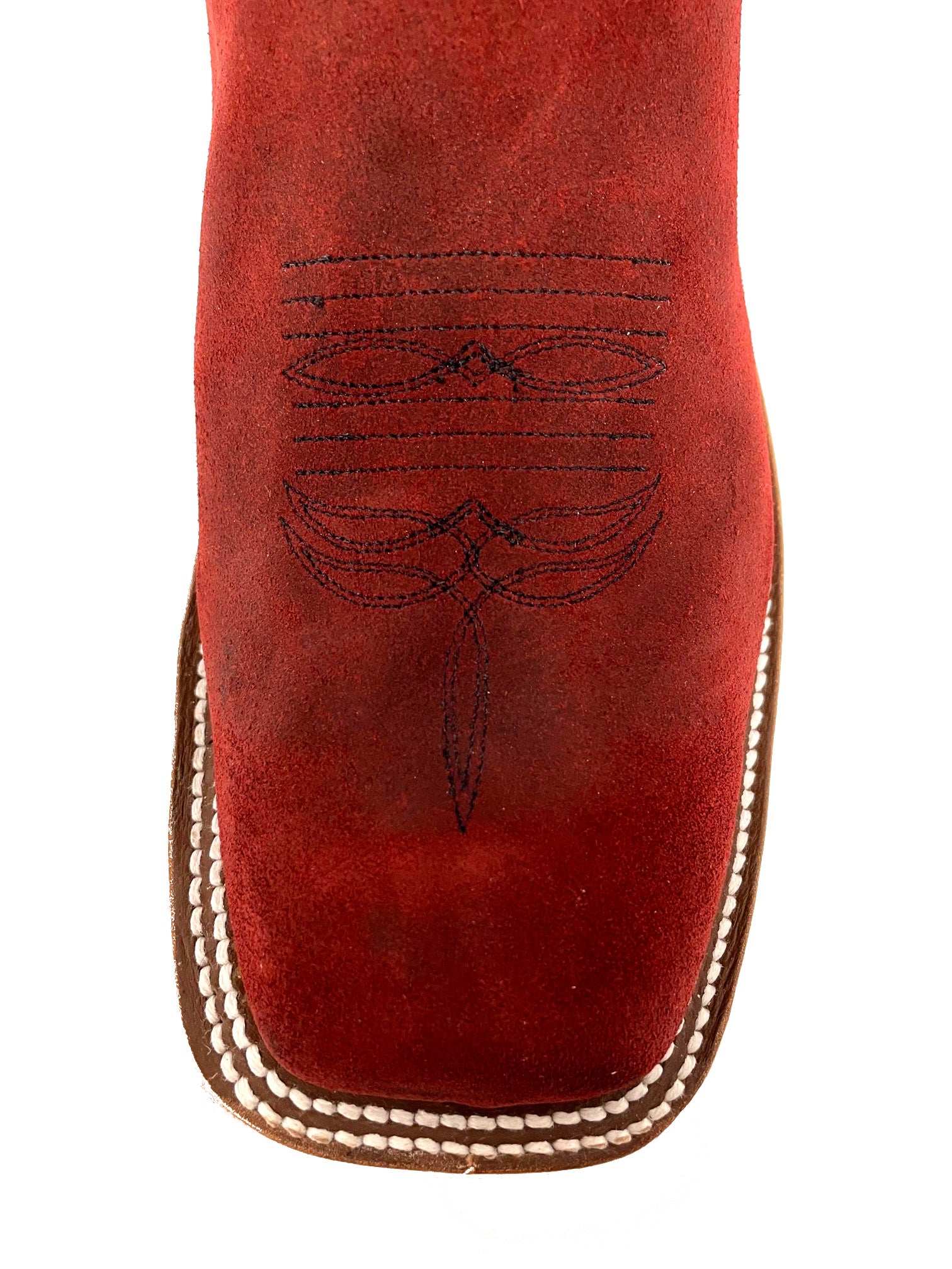ANDERSON BEAN 329896 WOMEN'S HOT RED WAXY KUDU COWBOY BOOT