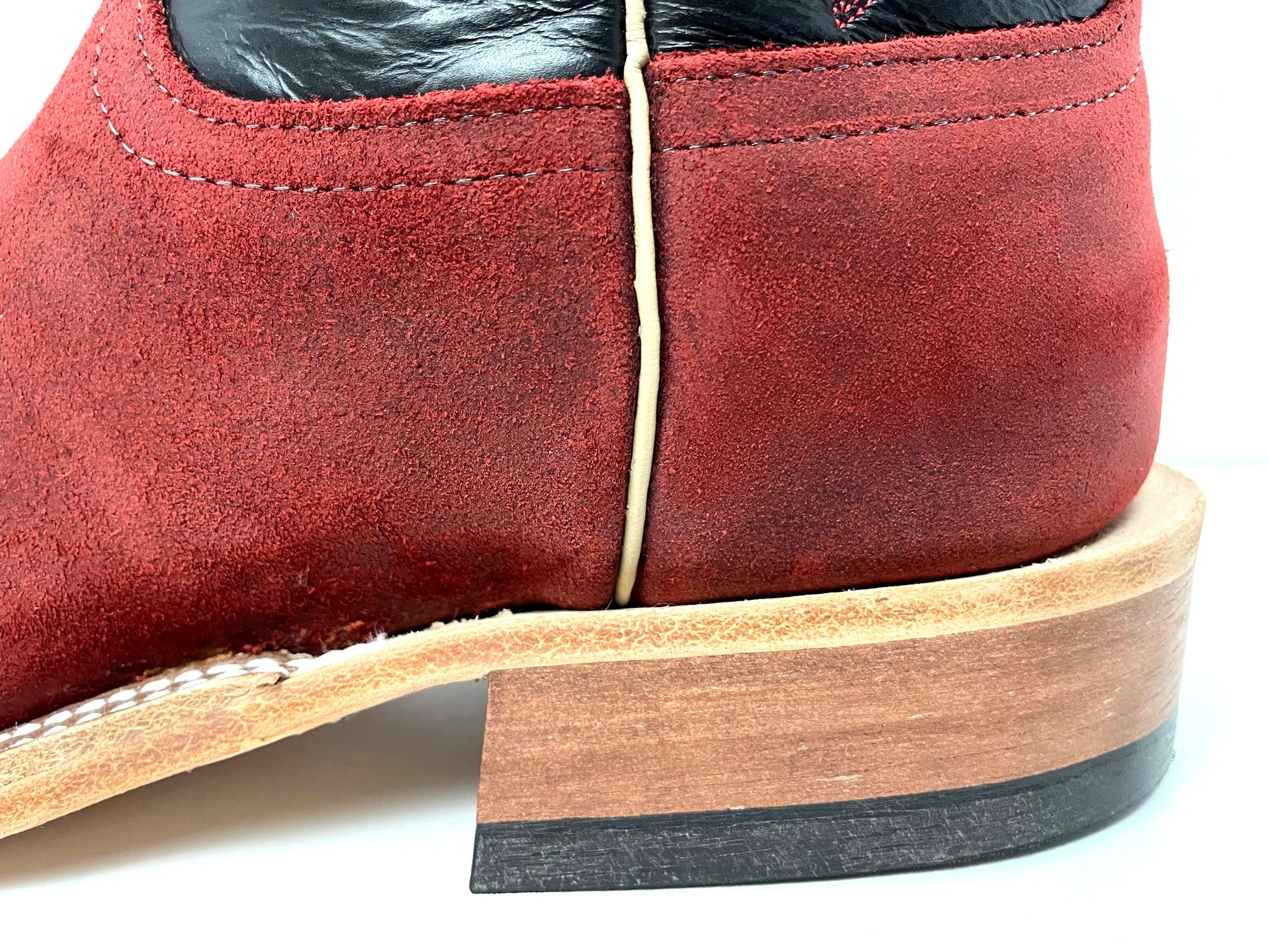 ANDERSON BEAN 329896 WOMEN'S HOT RED WAXY KUDU COWBOY BOOT