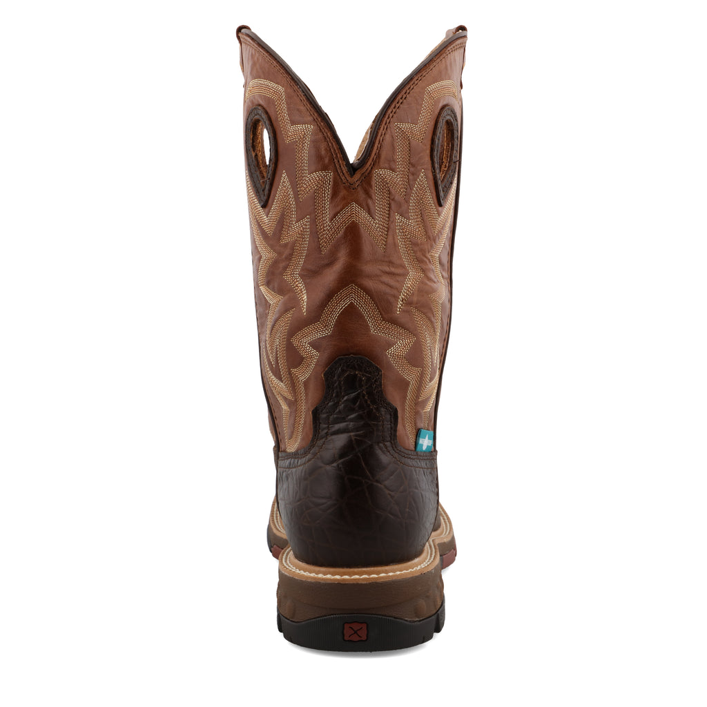 Twisted X MXBAW02 Men's Waterproof Western Work Boots - Alloy Toe, Tan Full-Grain Leather