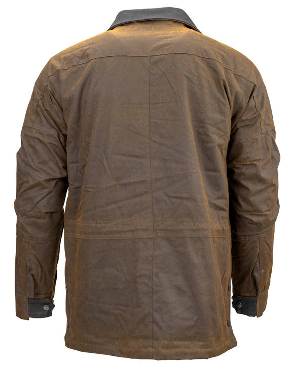 Outback Trading Co. 2180 Men's Brown Deer Hunter Jacket  Oilskin, Waterproof, Hunting Outerwear