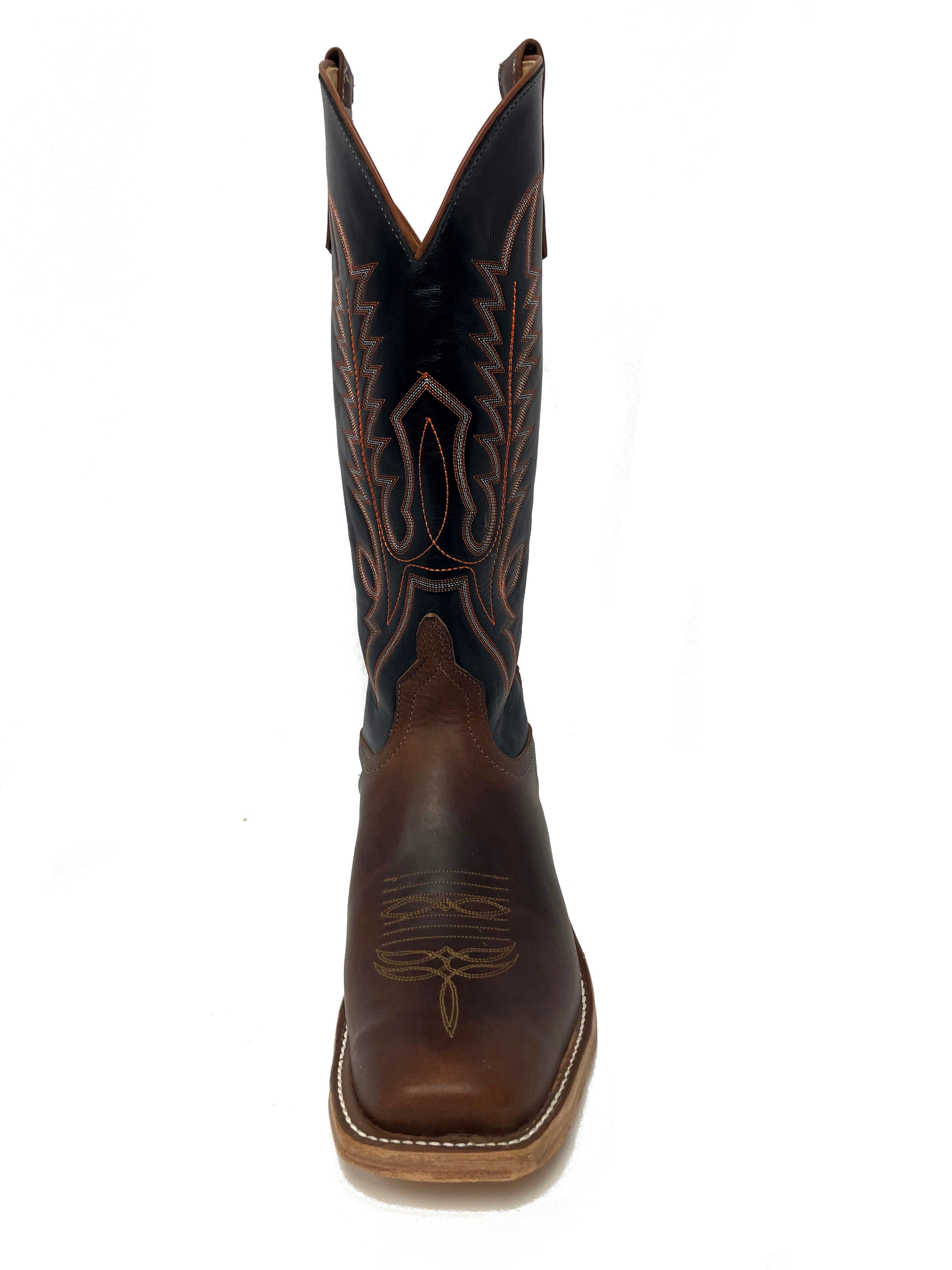Anderson Bean 329748 Men's Leather Special Cowboy Boots  14" Black Glove Top, Cowboy Toe, AB Heel