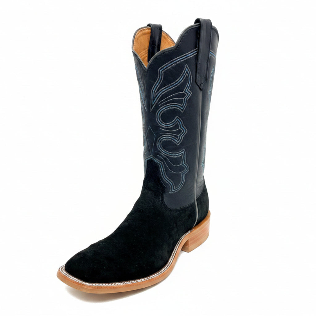 Rios of Mercedes Black Suede Full Quill Ostrich