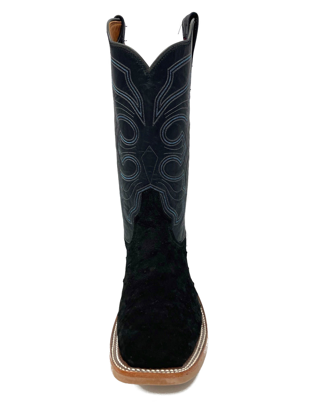 Rios of Mercedes Black Suede Full Quill Ostrich