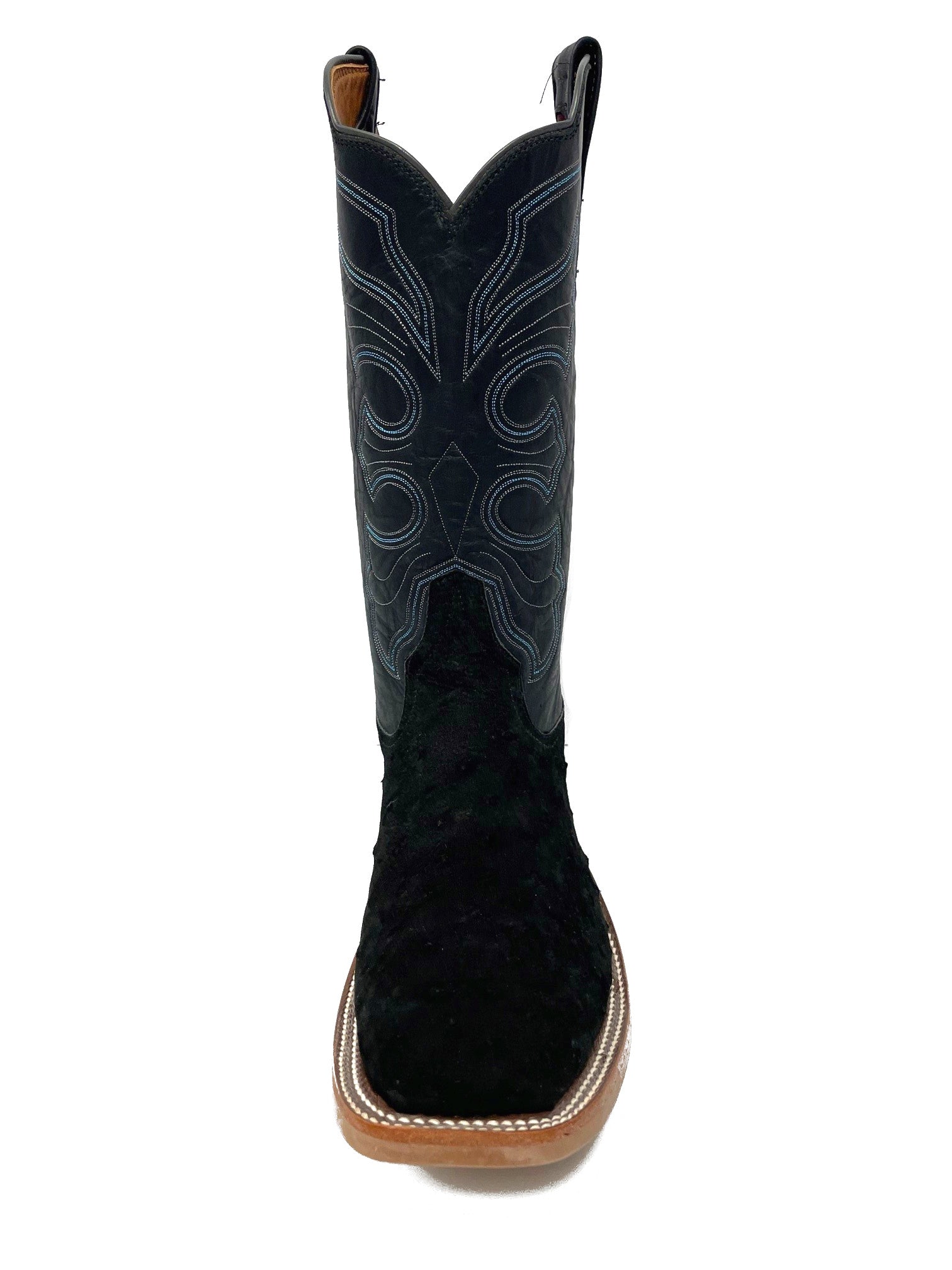 Rios of Mercedes Black Suede Full Quill Ostrich