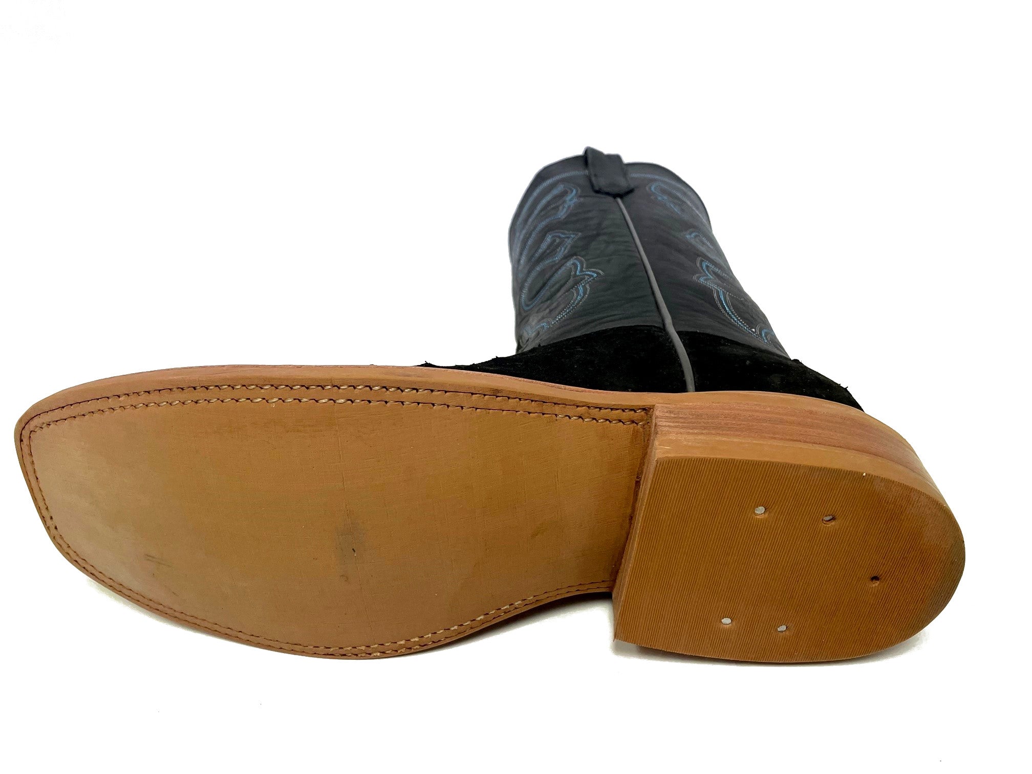 Rios of Mercedes Black Suede Full Quill Ostrich