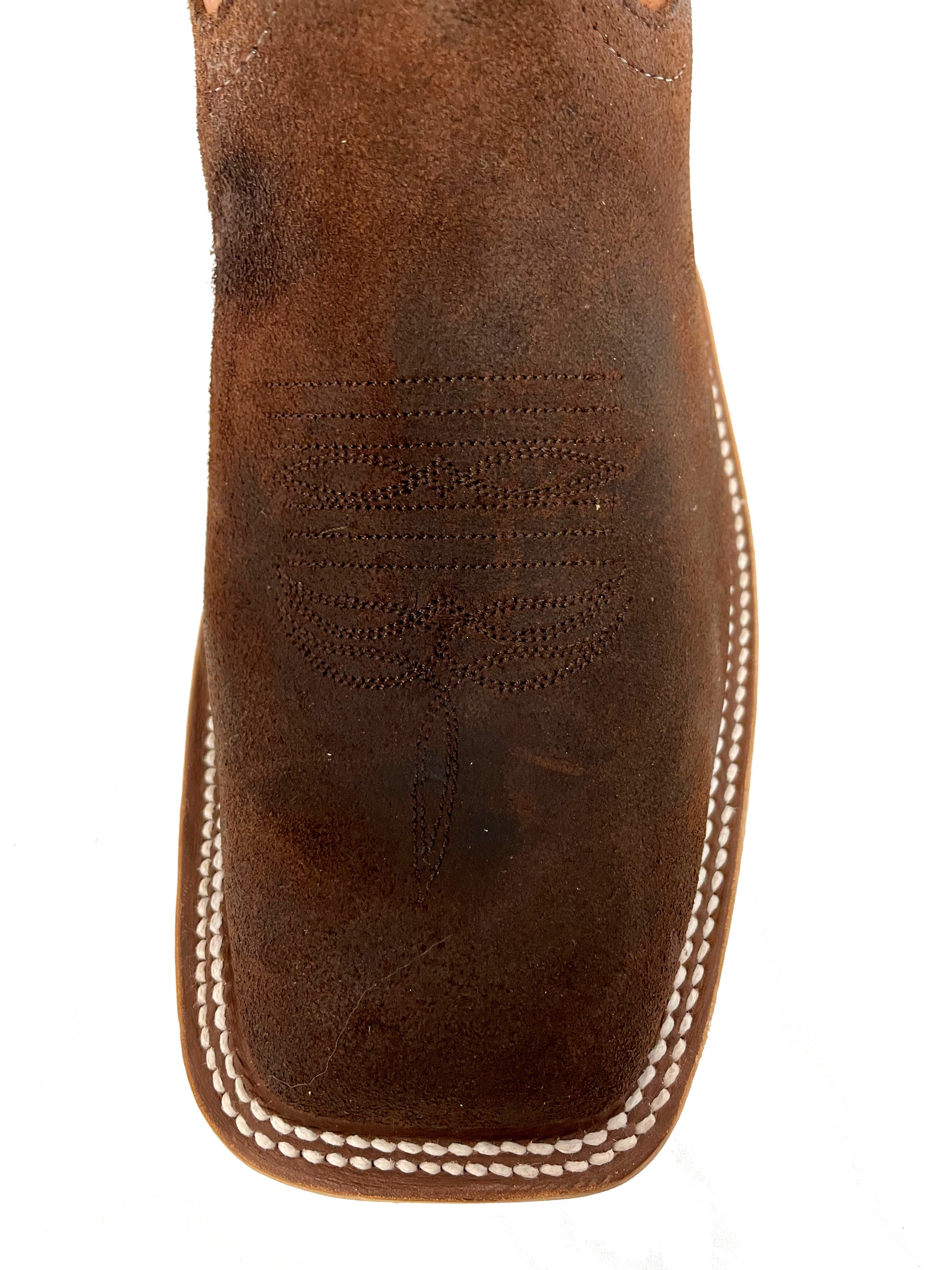Anderson Bean 329651 Men's Raiz Waxy Kudu Cowboy Boots  13" Tan Navajo Bison Top, DB Toe, AB Heel
