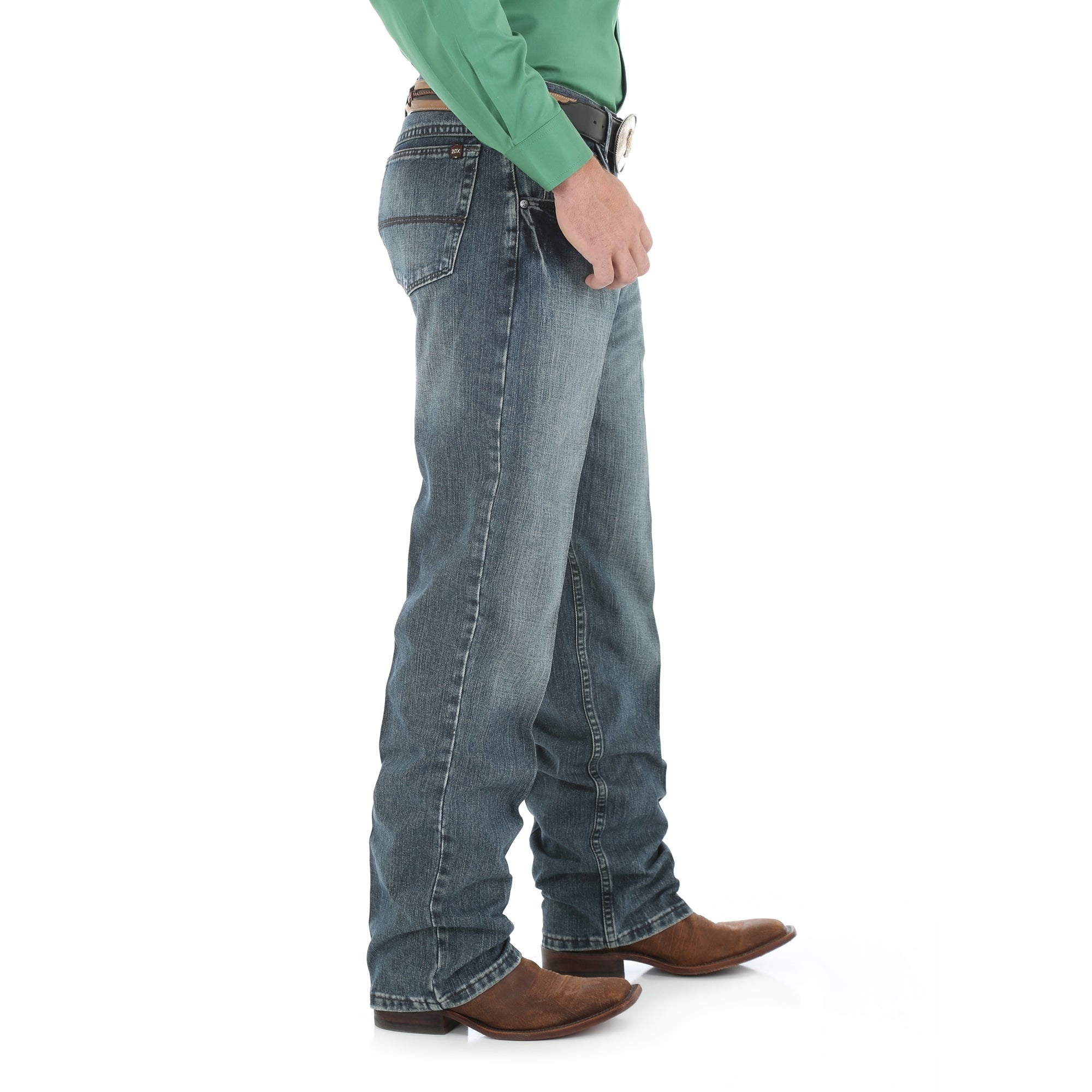 Wrangler 33MWXVM Mens 20X 33 Extreme Relaxed Jeans  Vintage Midnight, Straight Leg, 12oz Denim