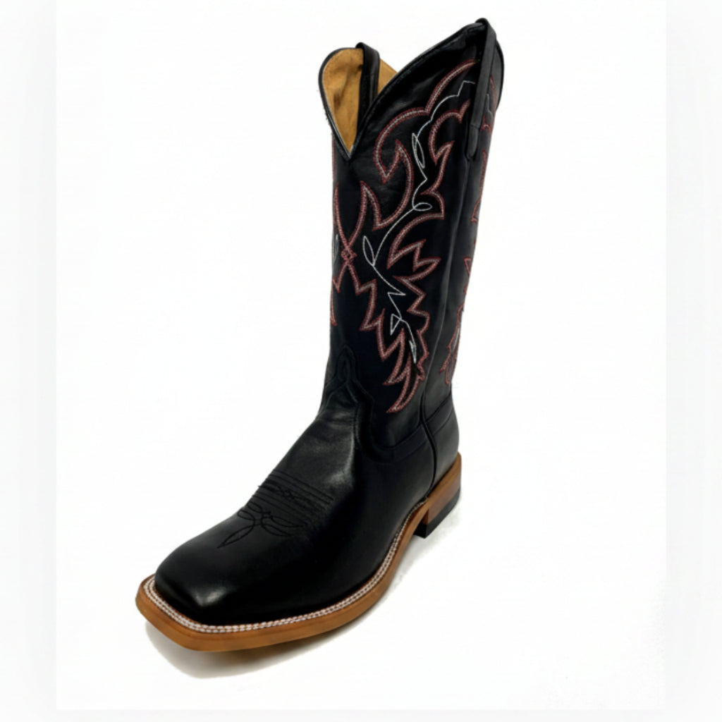 Horse Power HP1835 Men's Black Magic Cowboy Boots - DB Toe, Roper Heel