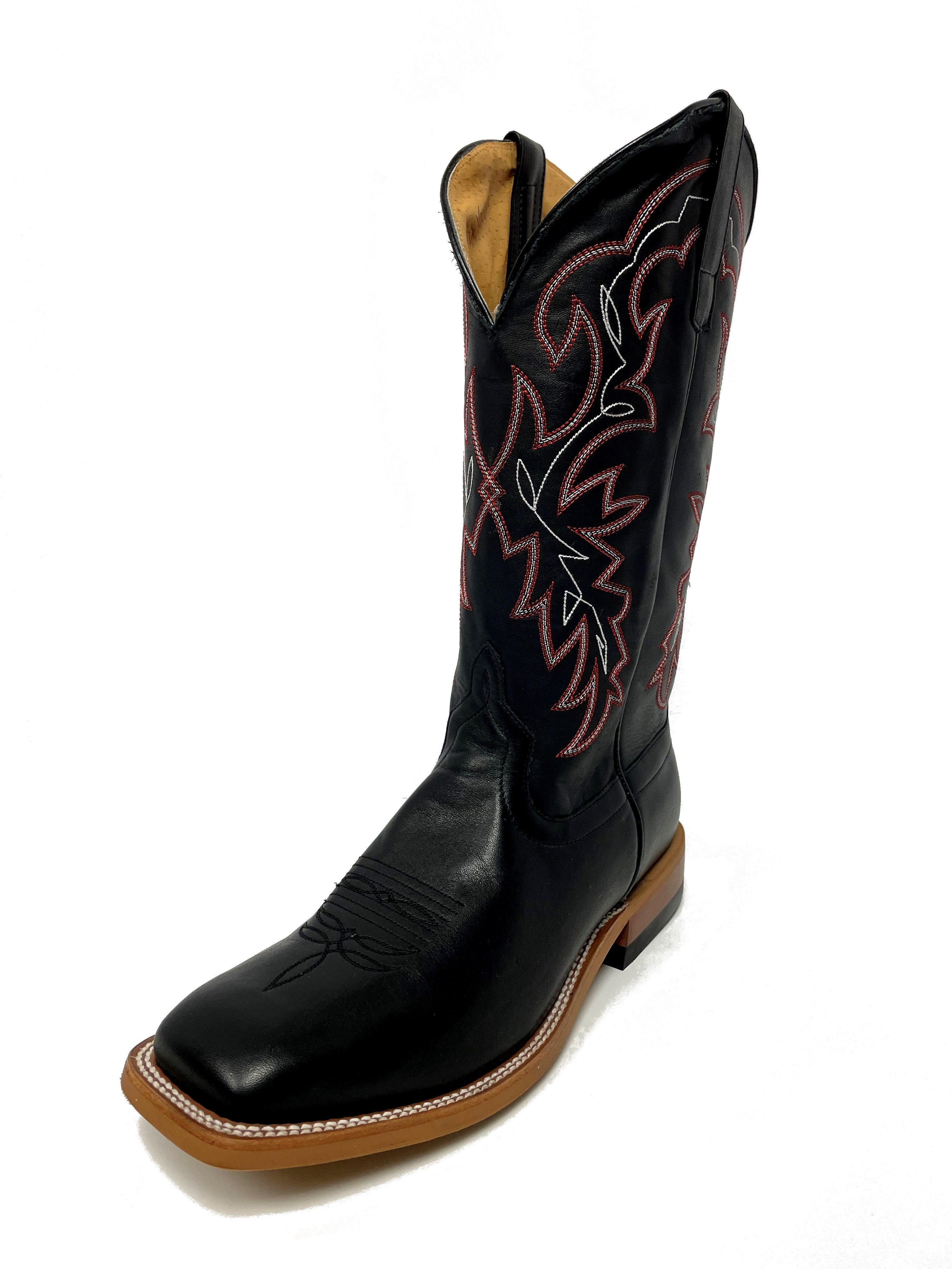Horse Power HP1835 Men's Black Magic Cowboy Boots - DB Toe, Roper Heel