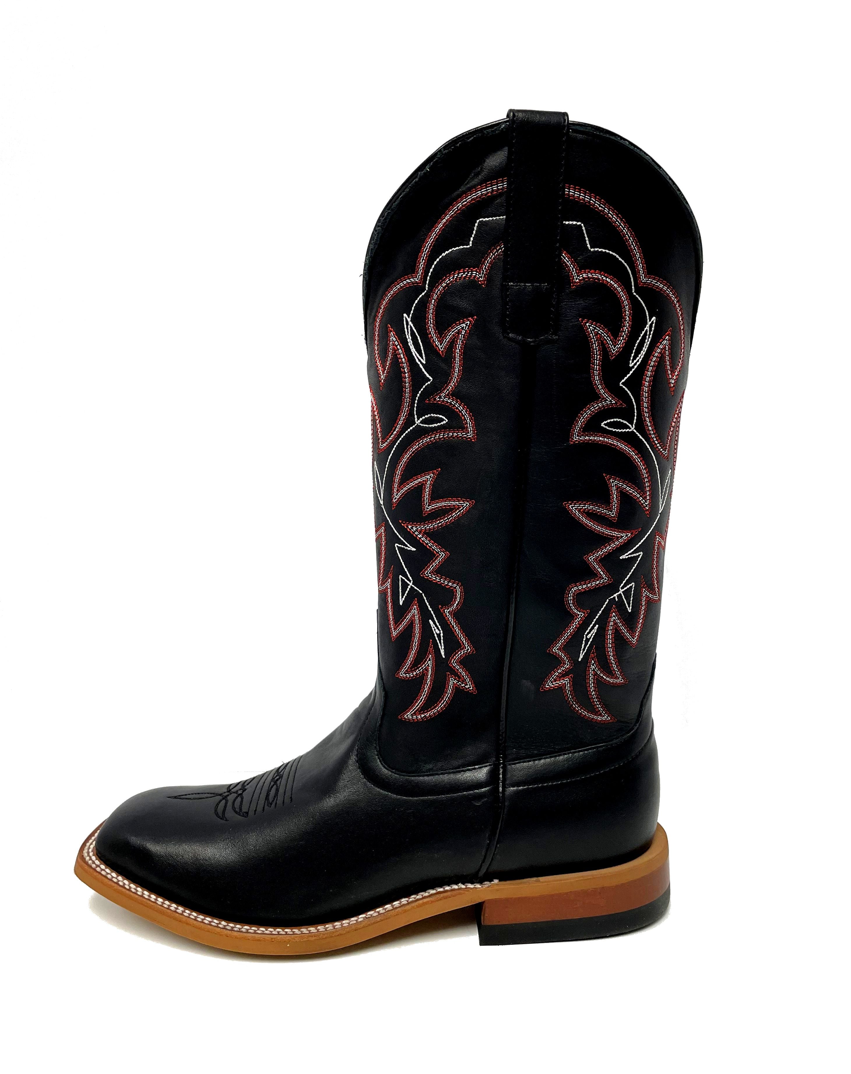 Horse Power HP1835 Men's Black Magic Cowboy Boots - DB Toe, Roper Heel