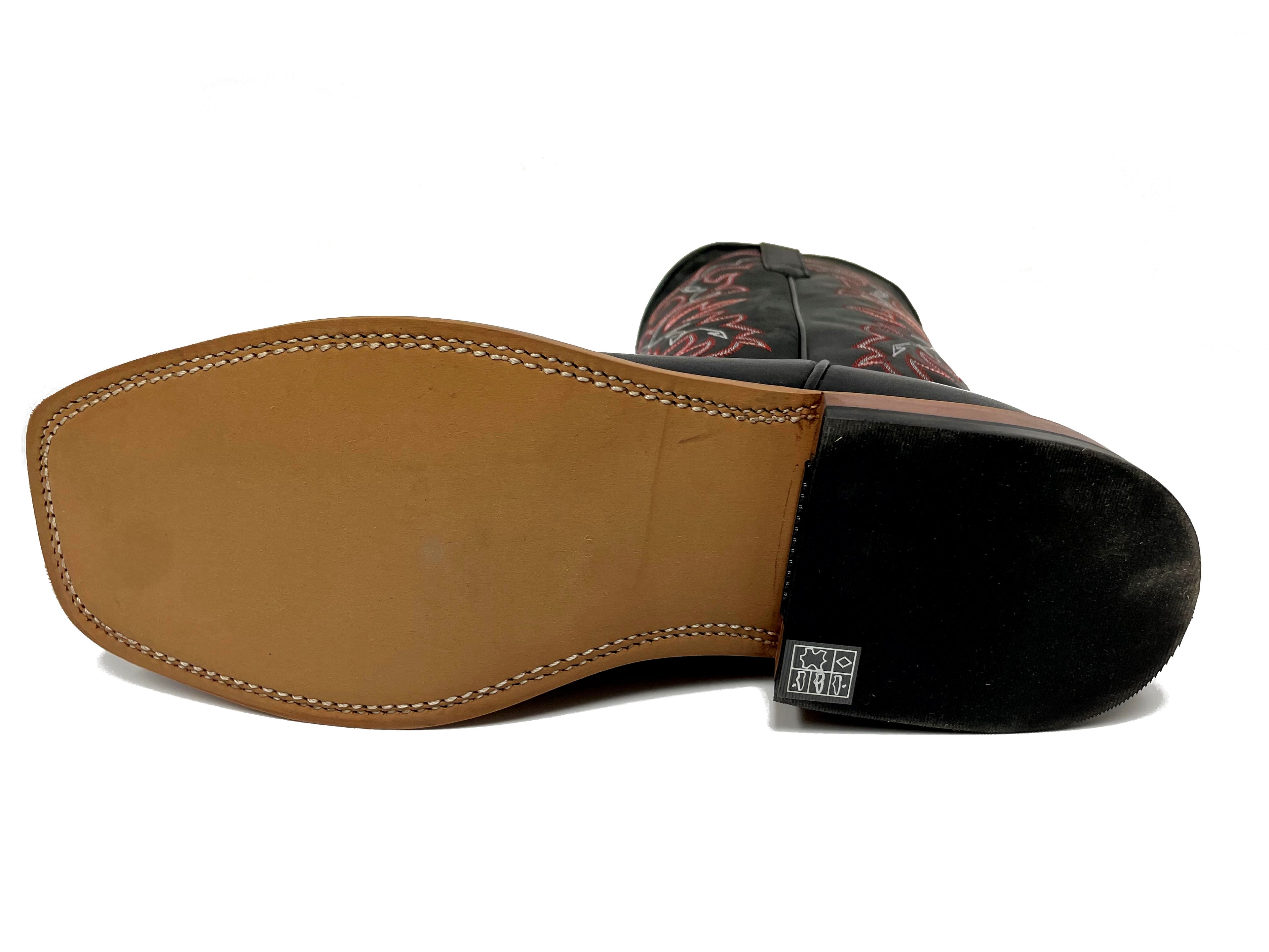 Horse Power HP1835 Men's Black Magic Cowboy Boots - DB Toe, Roper Heel