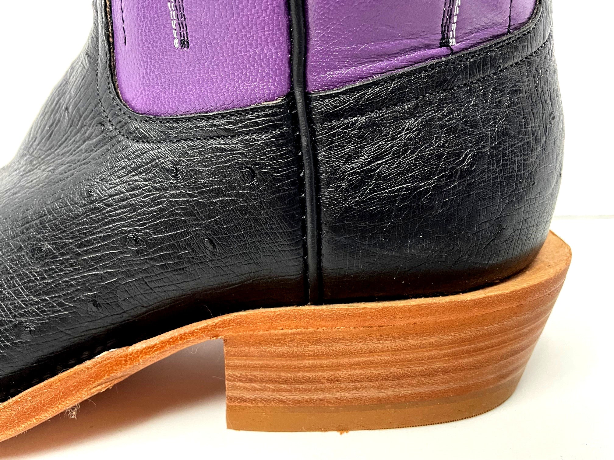 Rios of Mercedes Black & Purple Smooth Ostrich