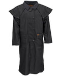 Outback Trading Co. 2042 Men's Brown Low Rider Duster  Oilskin Waterproof Full-Length Riding Coat