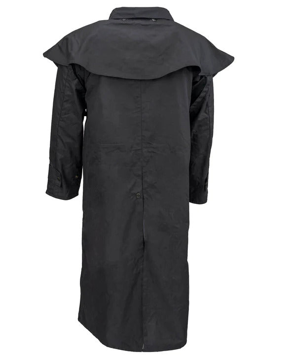 Outback Trading Co. 2042 Men's Brown Low Rider Duster  Oilskin Waterproof Full-Length Riding Coat