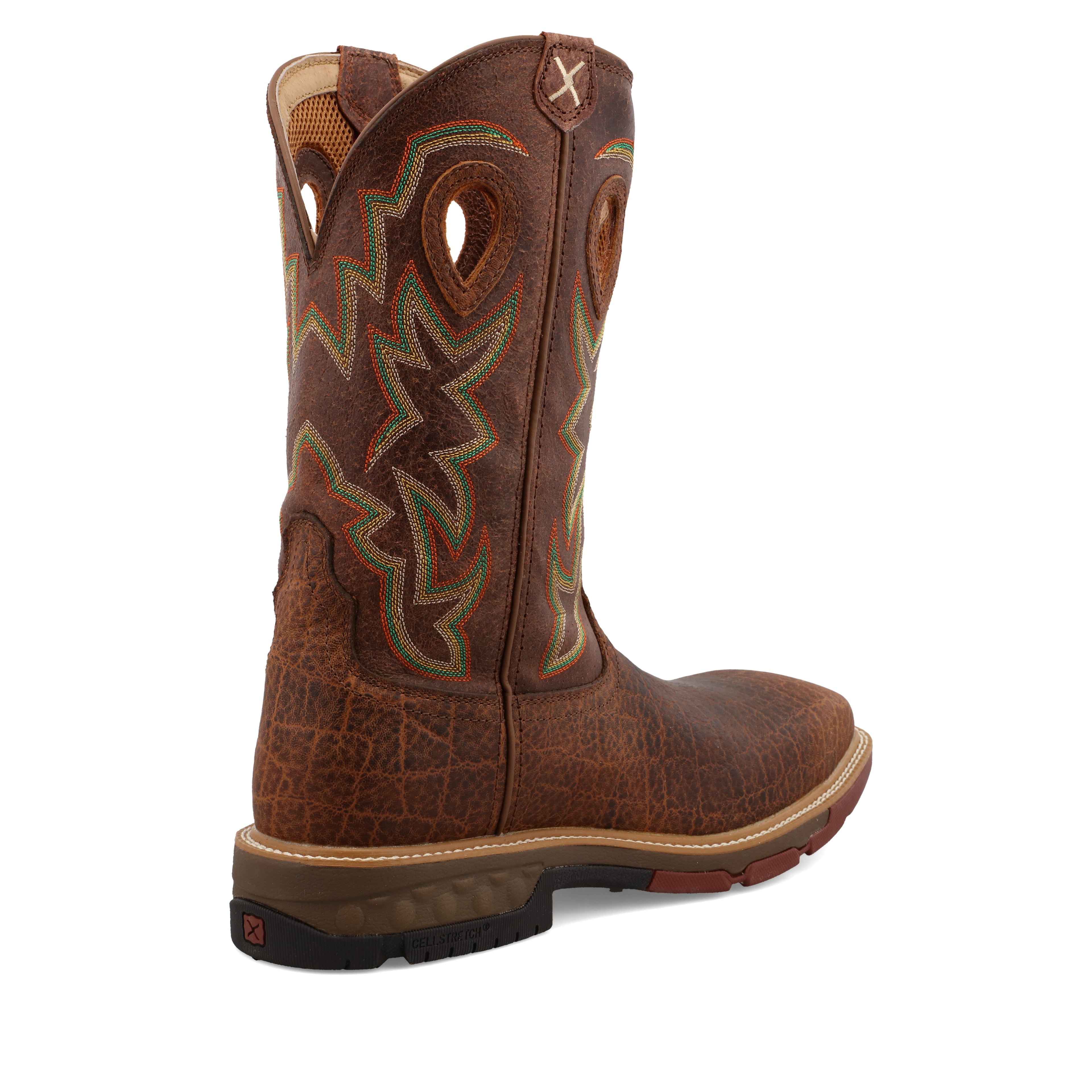 TWISTED X MEN'S TAN WESTERN WORK BOOTS - COMPOSITE TOE