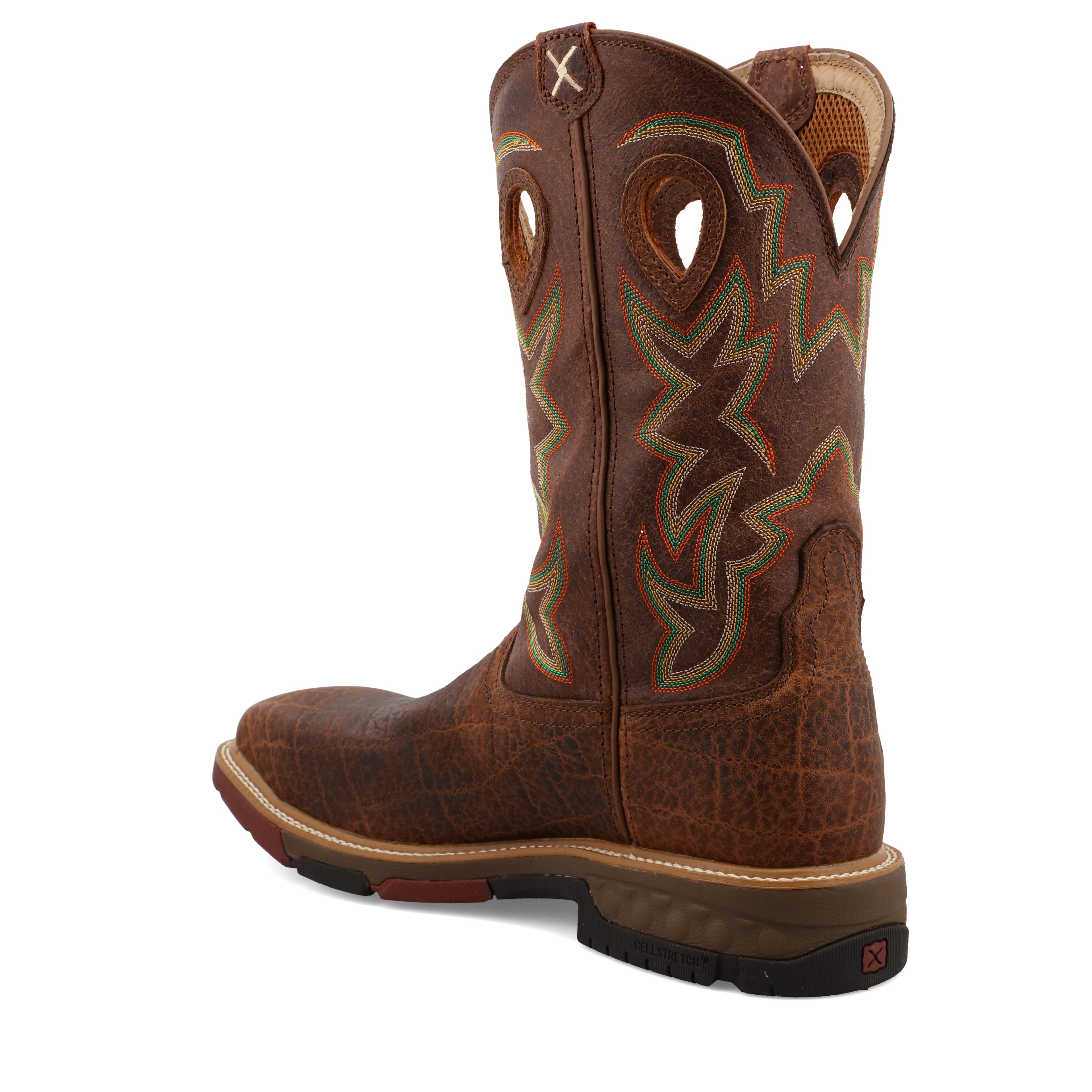 TWISTED X MEN'S TAN WESTERN WORK BOOTS - COMPOSITE TOE