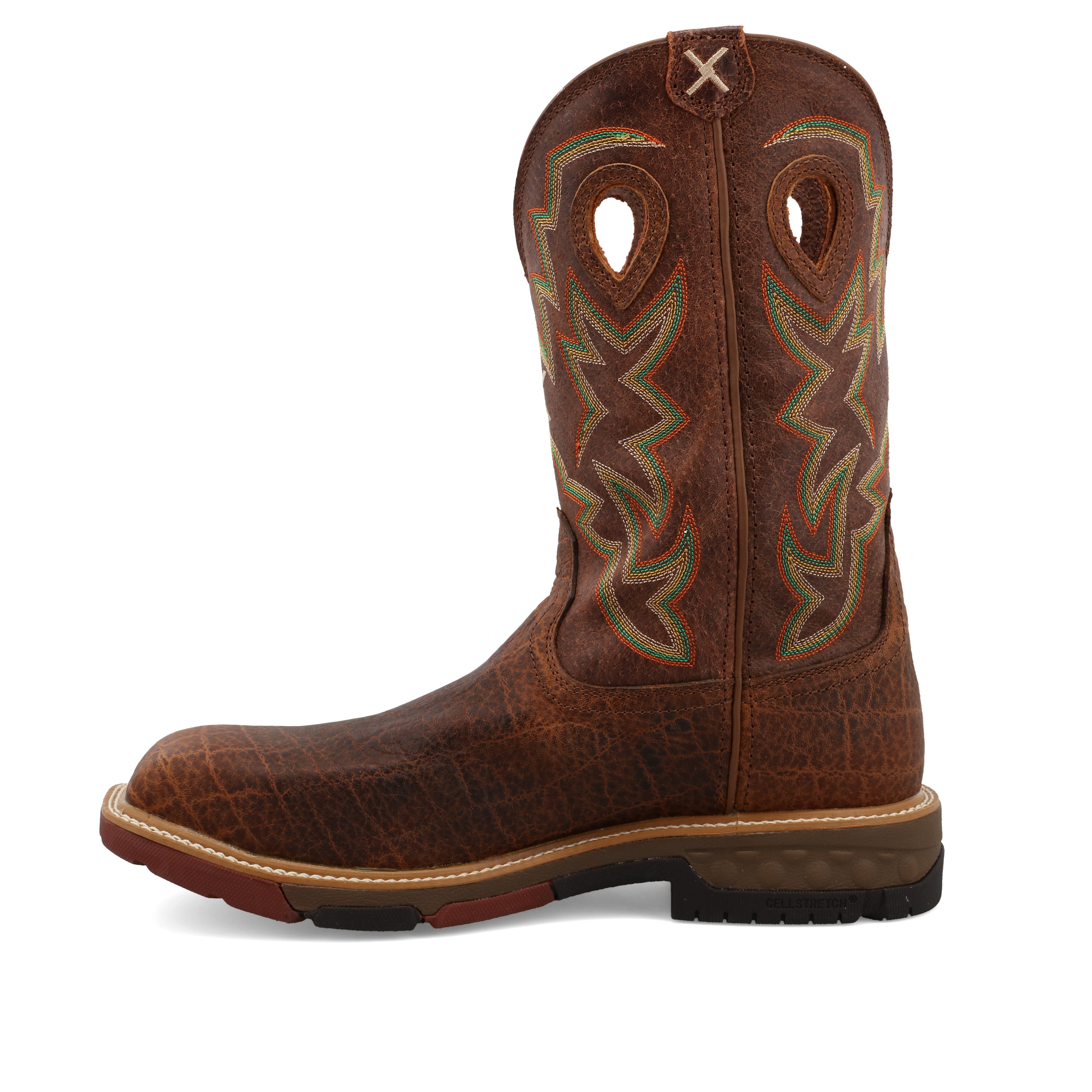 TWISTED X MEN'S TAN WESTERN WORK BOOTS - COMPOSITE TOE