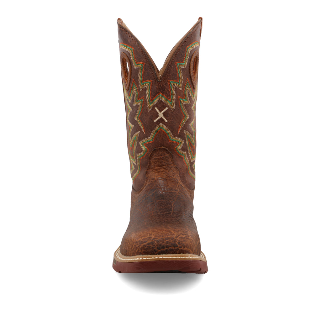 TWISTED X MEN'S TAN WESTERN WORK BOOTS - COMPOSITE TOE