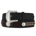 TONY LAMA 7233L MEN'S THE DUKE HORSEHAIR WESTERN LEATHER BELT