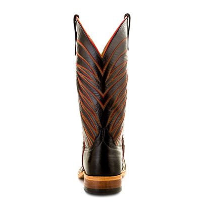 Anderson Bean S3005 Women's Black Caiman Alligator Belly Cowboy Boots - Wide Square Toe