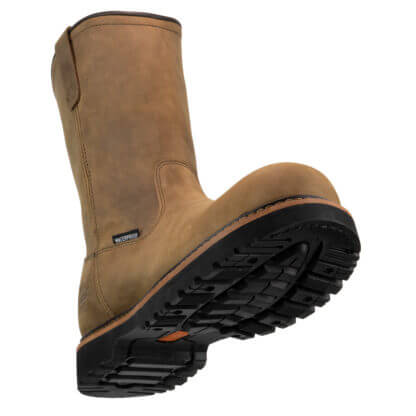 Thorogood 804-3239 Men's 11-inch Waterproof Wellington Work Boots  Safety Toe, Crazyhorse Leather